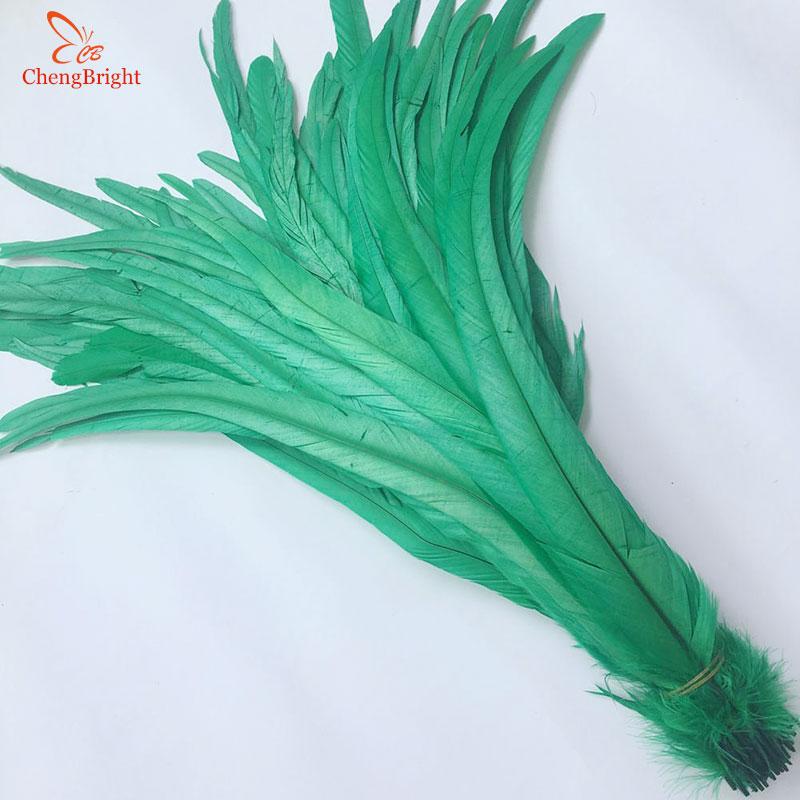 Chengbright Whole 100pcs 30-35cm Natural Rooster Tail Feathers For Decoration Craft Feather Christma Diy Pheasant Feather