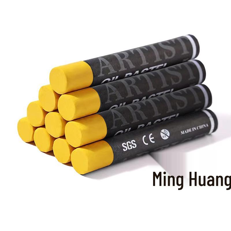 Supermjuk enfärgad oljepastellpinne - Vit, Svart eller Grå