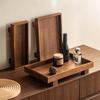 Rechteckige Gongfu Teeschale Massivholz Schmuckaufbewahrungstablett Japanischer Stil Holztablett Teetisch