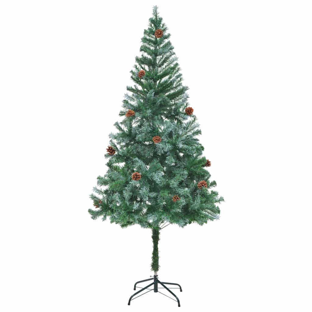 vidaXL Künstlicher Weihnachtsbaum mit Tannenzapfen 180 cm