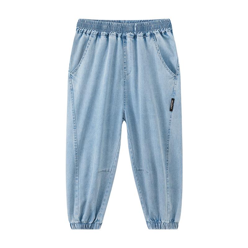 Boy s Summer Loose Fit Denim Anti-Mosquito Long Pants