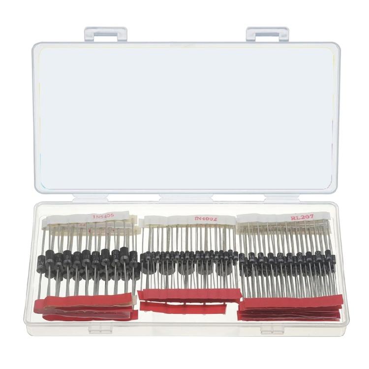 

200pcs Assorted Diode Set with Rectifier Specifications for Efficient Power Management Solution Kit 1