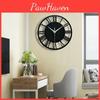 Modern Acrylic 3d Wall Clock Creative Home Decoration Roman Numerals Black Color