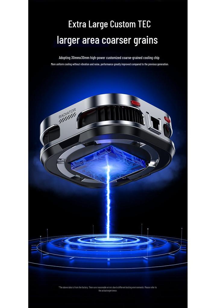 TH16 Magnetischer Handy-Kühler: Eis-Kühlradiator-Rückseitenclip für Gaming & E-Sports.
