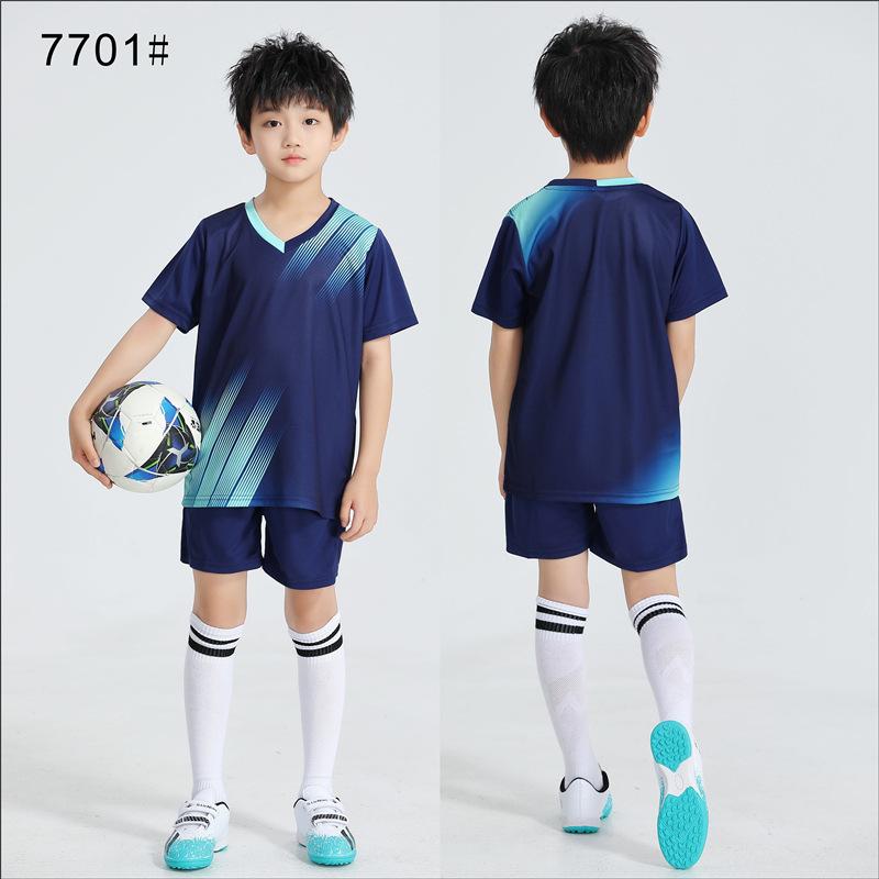 Children'S Football Jersey Short-Sleeved Suit Kindergarten Primary School Students Sports Competition Training Jersey