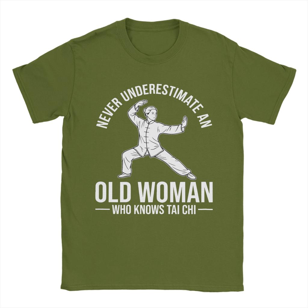 Tai Chi Art for Grandma Women Taichi Artist Tai Chi Lover TShirt Unisex Tee Shirt Crew Neck Short Sleeve T Shirt Gift Clothing