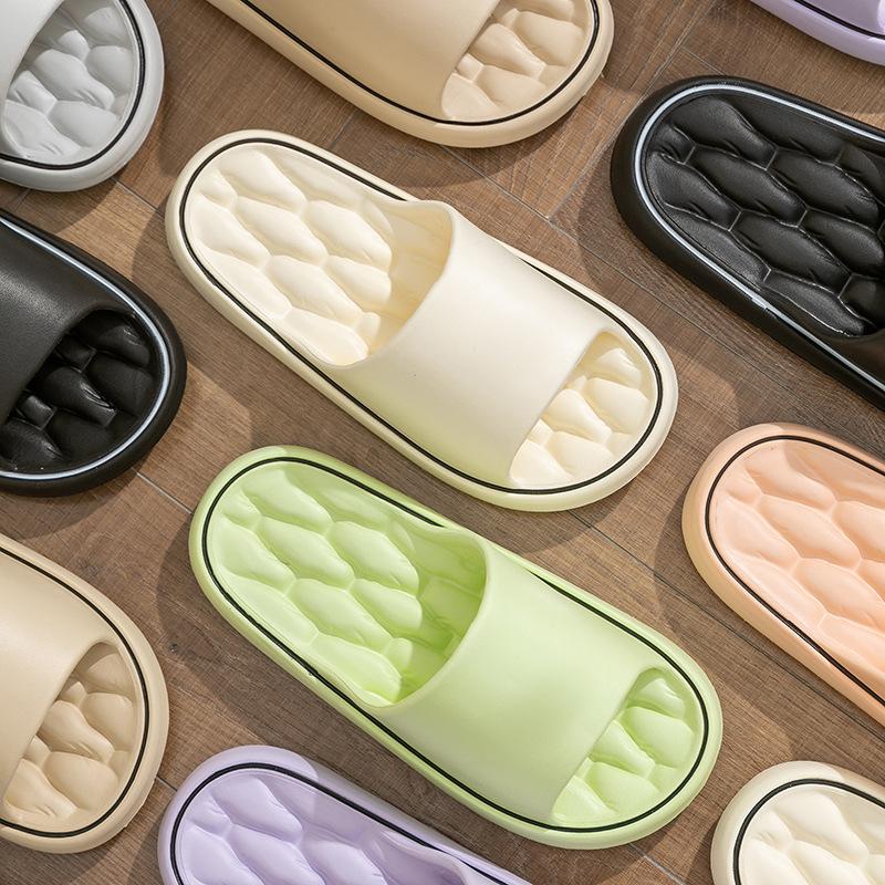 Fashion New Fashion Solid Concise Summer Home Slippers Men's Women's EVA Lightweight Indoor Bathroom Slippers Couples Slide Beach Sandal