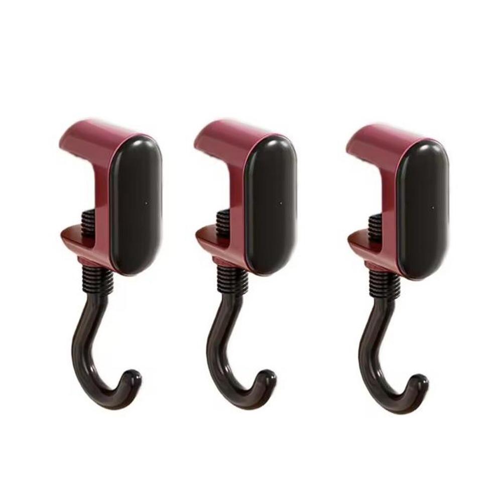 

3Pcs Strong Load-Bearing Dopamine Gaming Headset Hanger Plastic Handbag Hanger Kitchens чёрный/красный