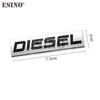 Car Styling 3D Metal Chrome Zinc Alloy Emblem Universal Diesel Logo Car Badge Body Trunk Fender Adhensive Emblem Auto Accessory