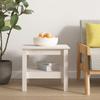 Day and Night - Day and Night Solid White Pine Wood Coffee Table 45x45x40 Cm