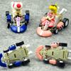 Anime Game Super Mario Bros Karting Luigi Bowser Princess Peach Yoshi Toad Action Figure Toys Pull Back Car For Kids Gifts