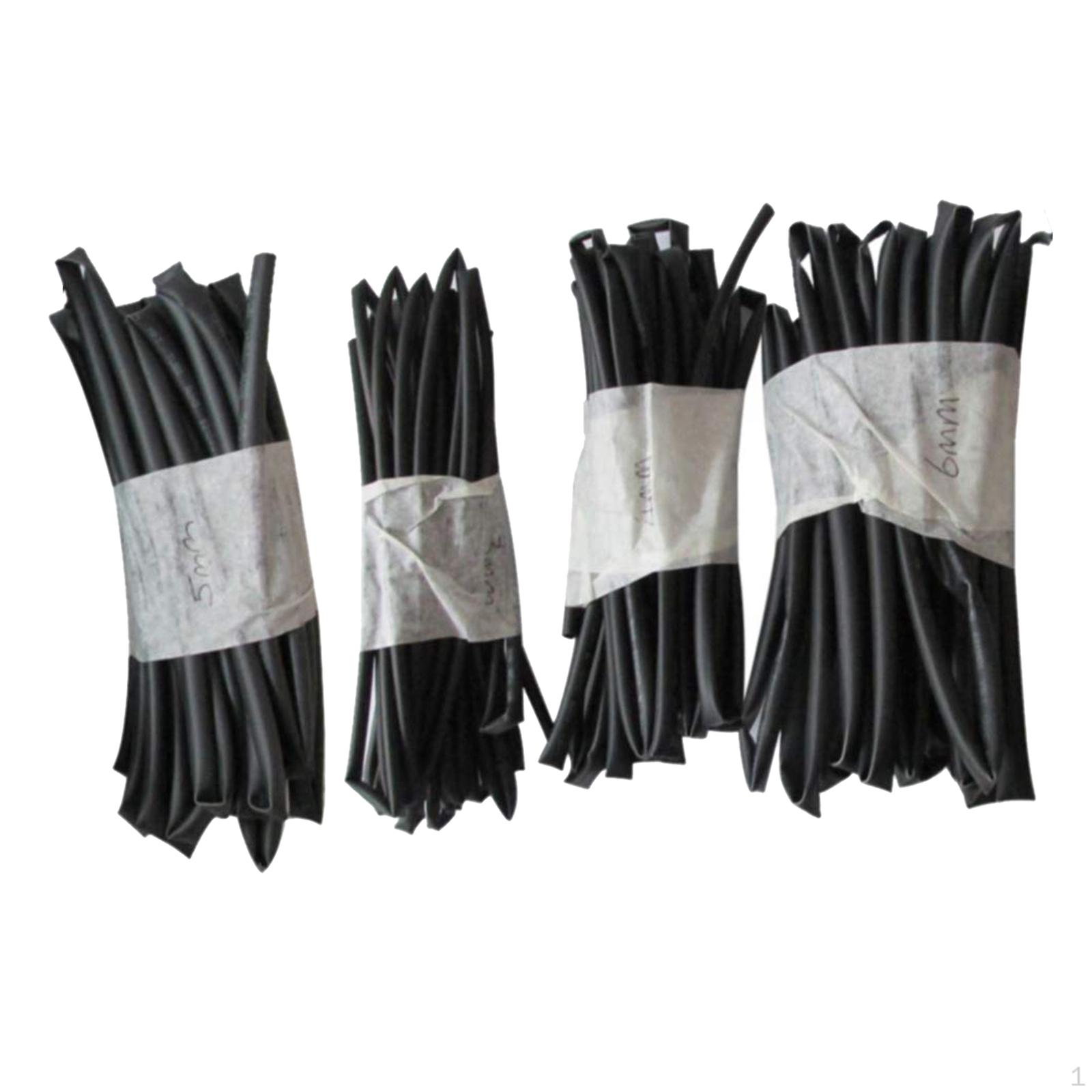 

Black Polyolefin Shrink Tubing. Set. Mechanical