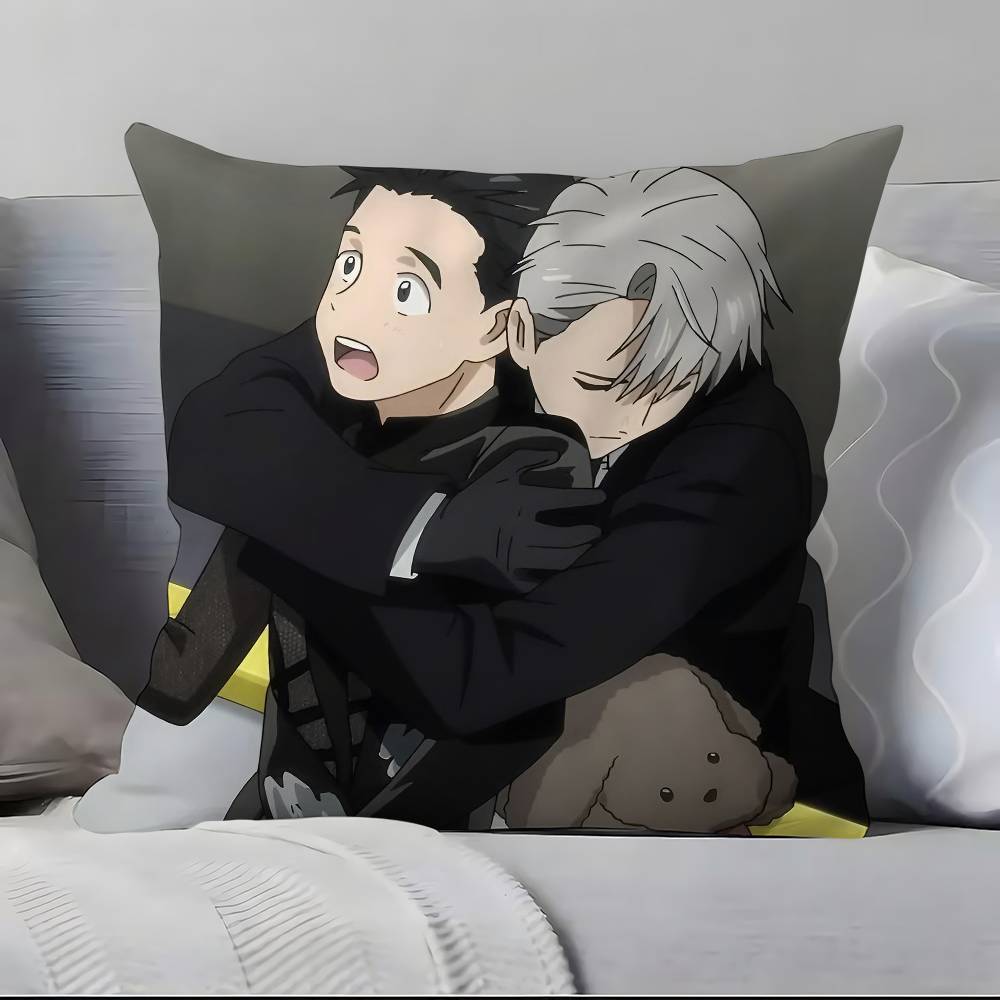 Y-Y-Yuril!! O-On I-I-Ice Anime Pillow Case Pillowcase Soft Skin Friendly & Comfortable With A Hidden Zipper