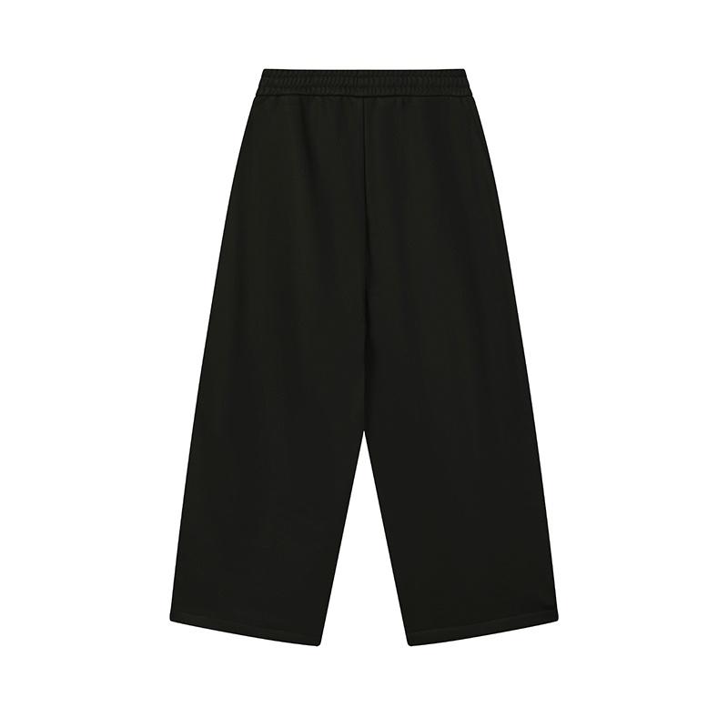 Fila Original Fleece Version Warm Fashion Simple Versatile Comfortable Casual Retro Classic Loose Knit Sports Pants Men bottoms F11M619603FBK