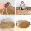 Stylish Oval Seagrass Basket (Large) - Perfect for Picnics, Storage, or As a Laundry Basket. Features a Seagrass Handle. Perfect for Luggage,