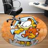 1pc Garfield Cat Office Round Area Rug, Under Office Chairs Bedroom Living Room Home Decor, Room Decoa1016132
