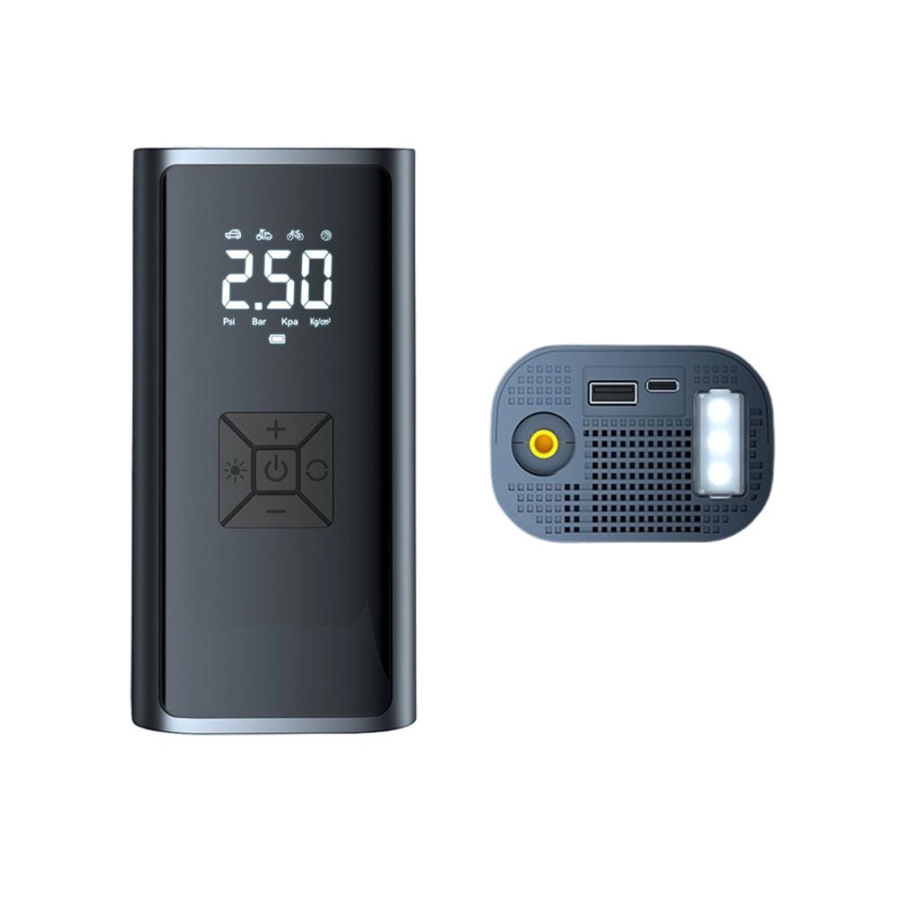 Compact Wireless Electric Air Pump Battery Compressor with Digital Display Portable for Car Motorcycle and Balls