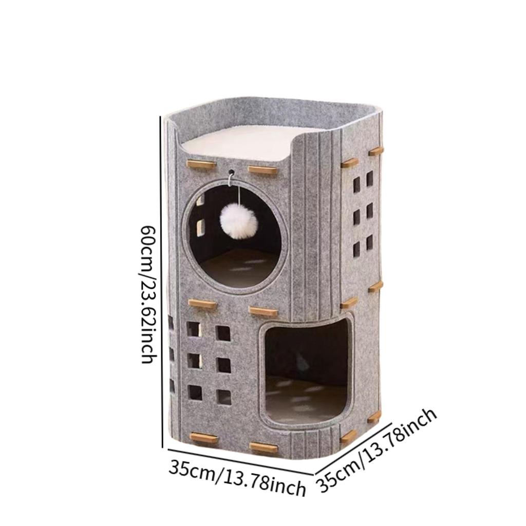 Cat Bed Cave Indoor Outdoor Cats Kitten Kitty Cat House for pet Sleeping Resting Playing Nest Tunnel Hideaway Anti Scratch Hut