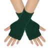 Autumn/Winter Jacquard Wool Wrist Guards Half-Finger Gloves for Men & Women