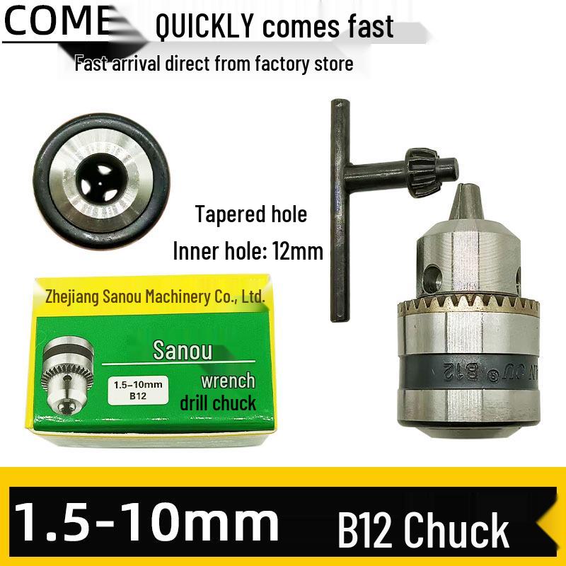 Sanou Self-Locking Hand-Tightened Chuck 10/13/16mm for Lathe and Bench Drill Accessories
