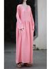 Women's Double-Layer Cotton and Linen Retro Long Dress - Cool, Gentle Style, Available In 4 Colors