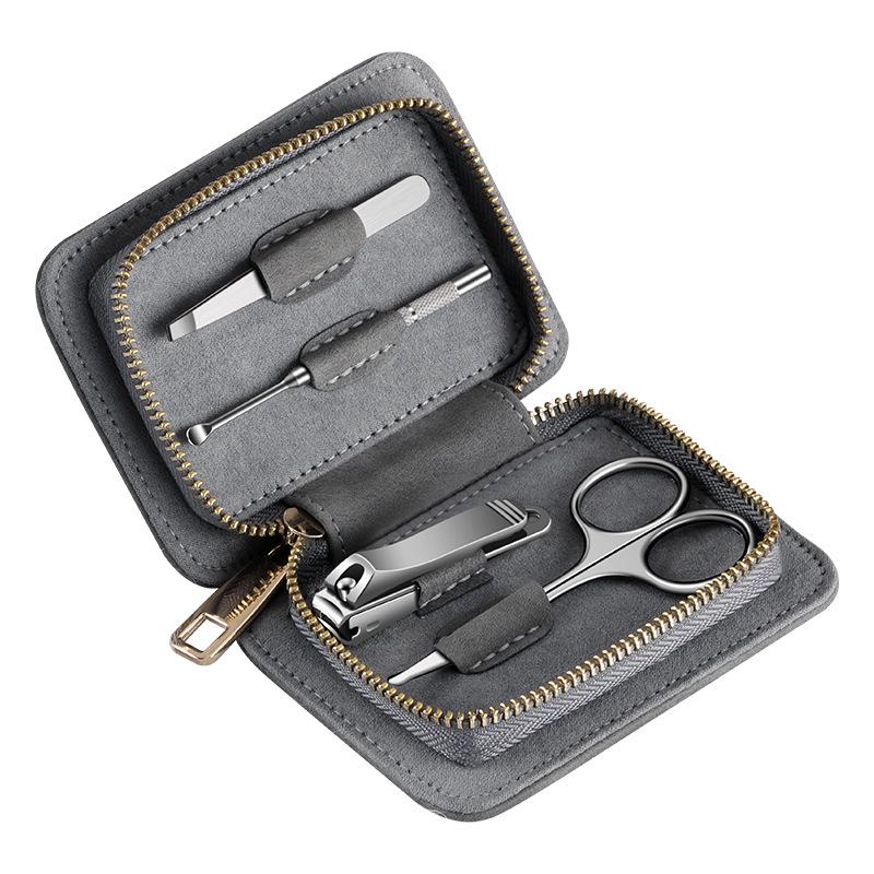 

Портативный маникюрный набор из 4 предметов: кусачки и ножницы для ногтей