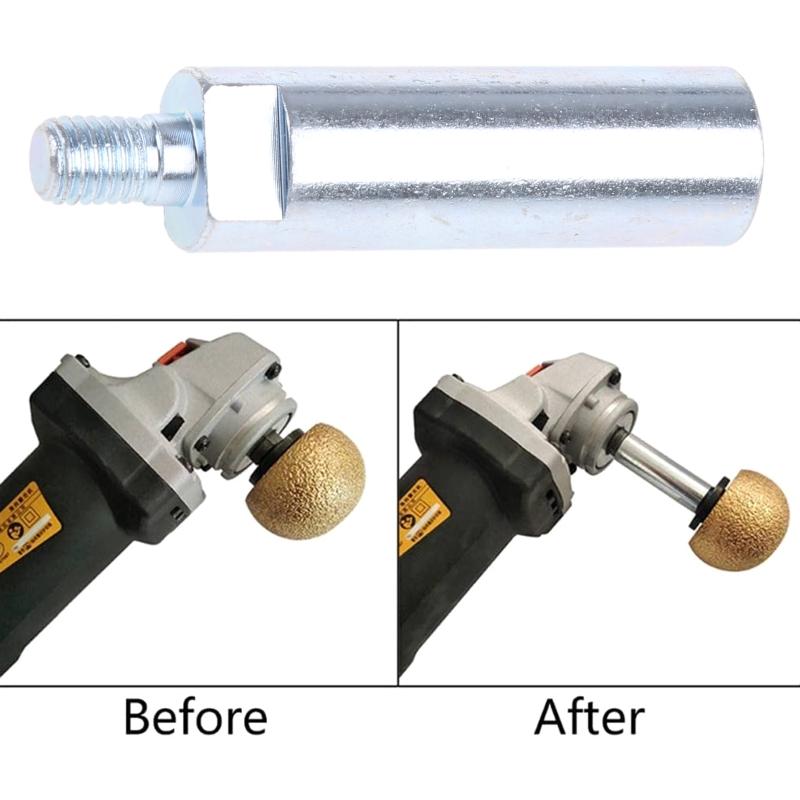 M14 to M10 Angle Grinder Extension Connecting Rod Practical Thread Adapter for Polishing Pad Grinding Connection 6.5cm