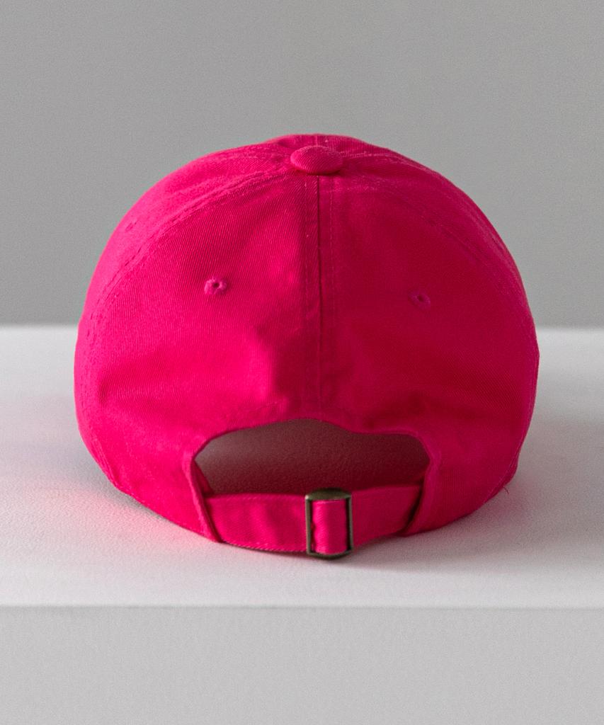 Bichiseuaenkeulim Small Logo Ball Cap-Hot Pink
