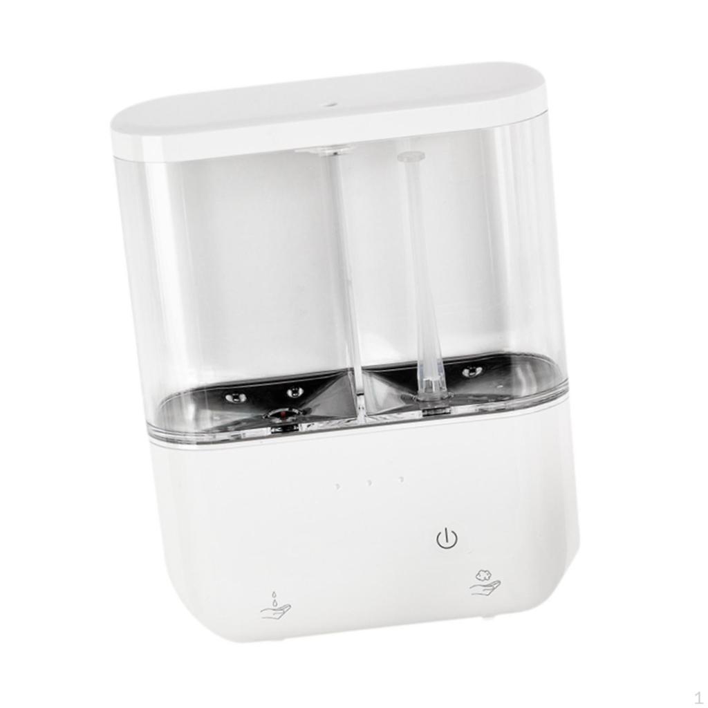 Automatic Soap Dispenser Touchless Hand Rechargeable Sturdy Wall Mounted 2 Chamber