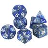Sada mnohostěnných kostek 7ks Míchání barevných kostek s pavučinou pro deskové hry DND a deskové hry na hrdiny
