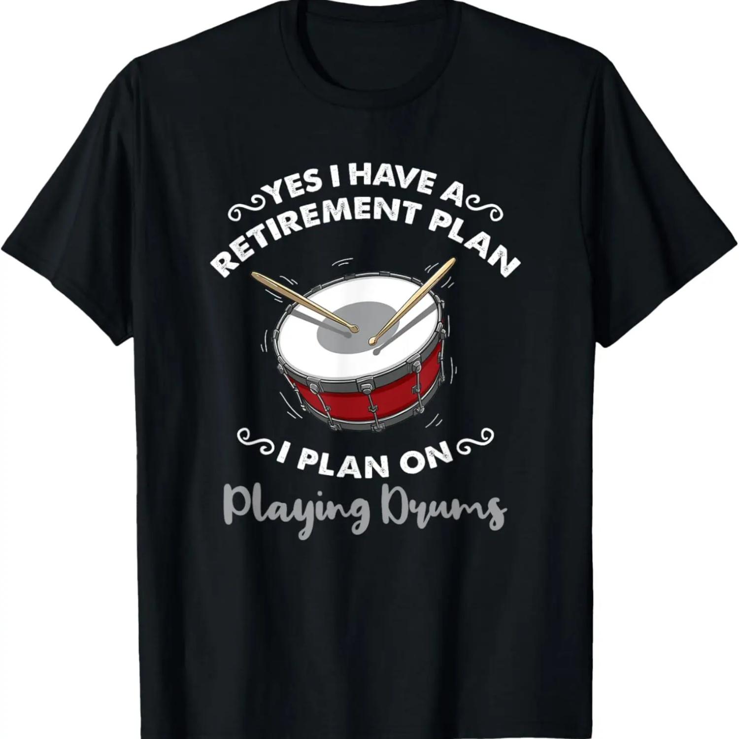 Drummer Music I Might Look Like Im Listening Funny Drums T-Shirt S