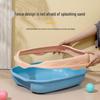 Extra Large Splash-Proof Cat Litter Box with Odor Control
