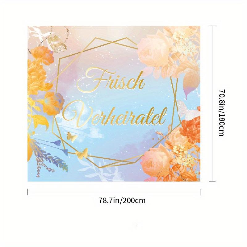 

1pc Hanging Engagement Backdrop – Proposal Decoration Flag, Wedding Scene Decor & Photography Cloth