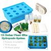 12 Löcher Pflanzenstandort Hydroponisches System Anzucht Blase Indoor Schrank Box Sets