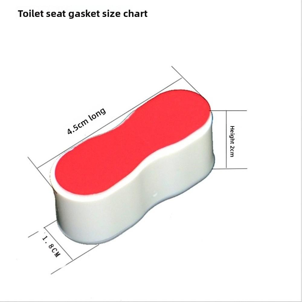 4 Stück Rutschfeste WC-Sitzpuffer Klebefunktion WC-Deckelkissen Badezimmerzubehör