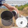 Camp Tea Kettle Stainless Steel Camping Kettle with 2*300ml Cups Anodized Aluminum for Outdoor