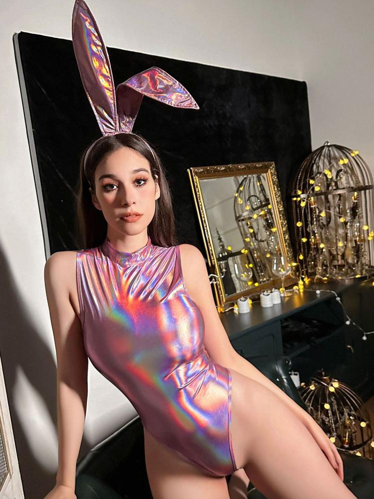 Sexy Lederlingerie Fischernetz Unterwäsche Offener Analer Schrittloser Jumpsuit Push-Up BH Ausgeschnittene Brust Freigelegte Bodysuit