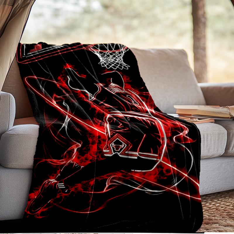 Michael Basketball Artwork Blanket Lightweight Ideal Bedding Blanket Perfect for Travel, Camping, Living Rooms, Offices, Sofas, Fan Christmas Gift