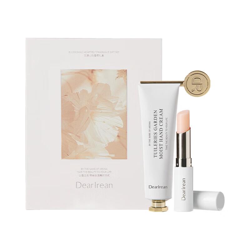 Dear lrean Floral Fragrance Hand Cream & Lip Balm Gift Set