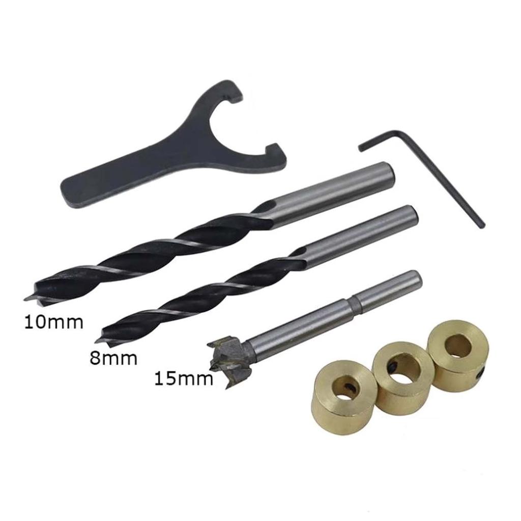 Multifunctional Woodworking Doweling Jig Kit Cabinet Furniture Hole Puncher Drill Guide Locator Household Assembly Tools