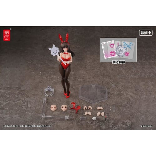 Snail Shell Fantasy JK Series JK-01 Bunny Girl Rena 1/12 Scale, Approximately 156mm, Pre-painted Action Figure Made of PVC, ABS, POM, and Magnets