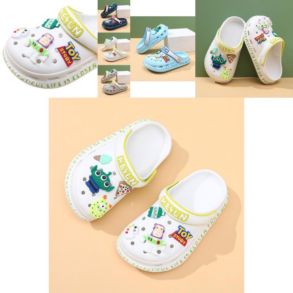 Stylish Cartoon Kids Hole Shoes Breathable Summer Sandals For Boys And Girls Comfortable Eva Design