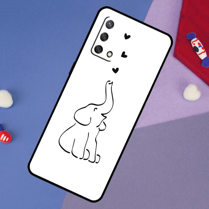Cute Elephant Case For Oppo A78 A18 A38 A74 A94 A54 A58 A98 A80 A60 A40 A96 A76 A16 A15 A17 A57 A5 A6 Pro