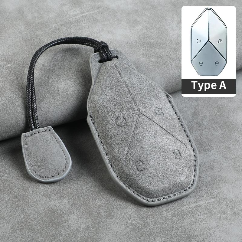 For BYD Equation Leopard 5 2025 2025 Handmade Car Smart Key Case Cover Keyless Remote Entry Fob Keychain Accessories