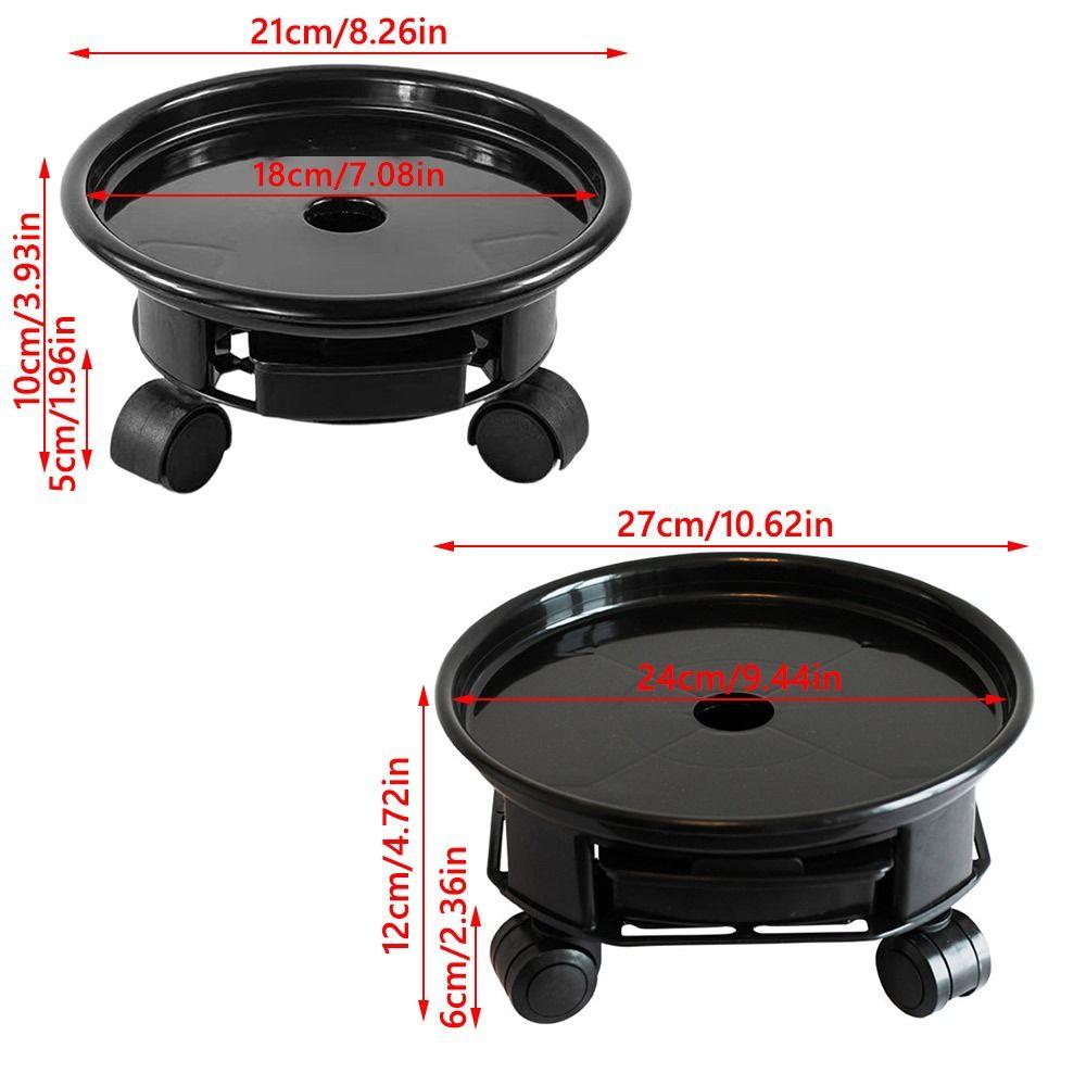With Water Tray Plant Stand Base Movable Flower Plant Pot Base Flower Planter Stand