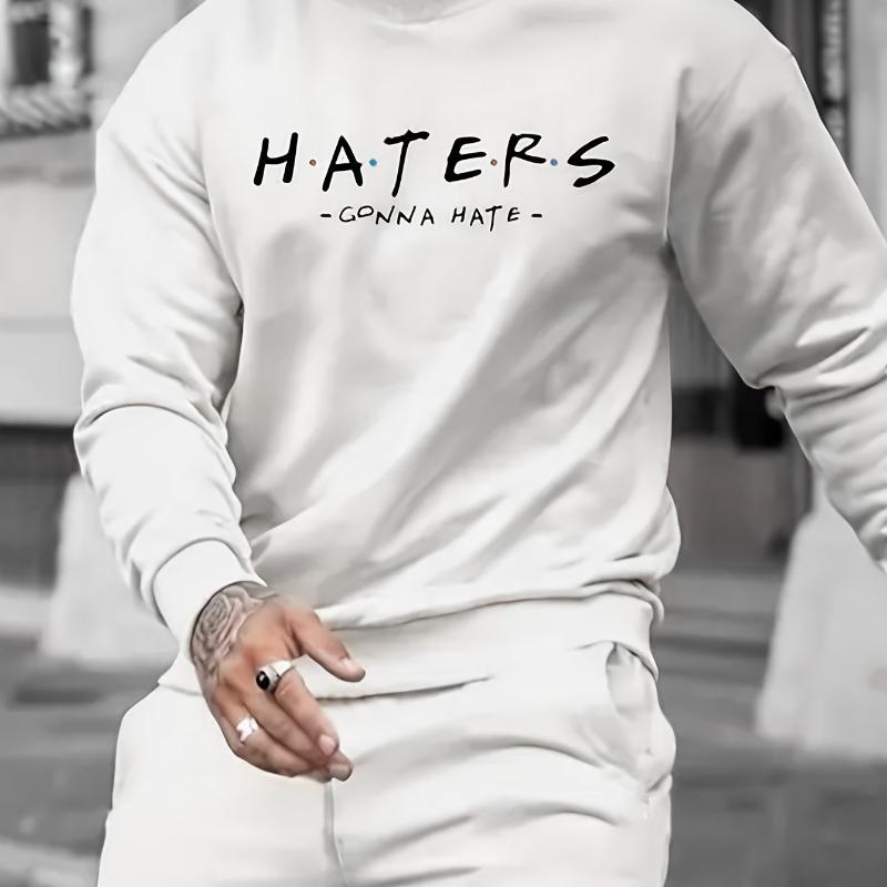 

Men s Crew Neck Sweatshirt, Durable Fleece Pullover, Warm for Cold Weather S