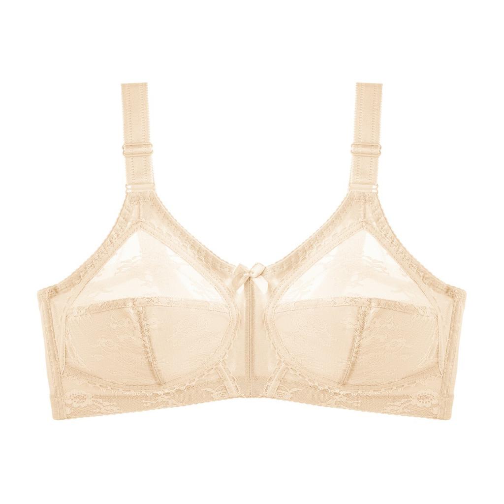 Plus Size Women Ultra Thin Full Cup No Sponge Sexy Lace No Underwire Transparent Bra