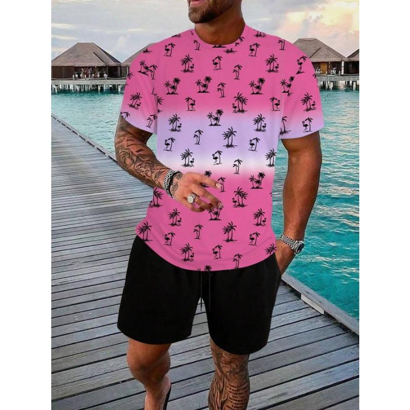 

Coconut Tree 3D Print Футболки Шорты Комплекты Мужские Спортивные Костюмы Большие Летние Футболки С Коротким Рукавом Комплект Штаны Мужские Костюмы Одежда 2XL