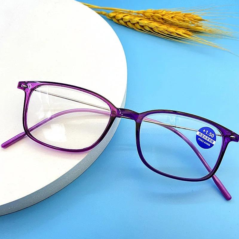 Women Reading Glasses Anti Blue Light Eyeglasses Anti-Fatigue Eyewear for Men