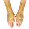 1Pair Fashion Gothic Shining Sequins Gloves Punk Black Gold Red Dancing Gloves Performance Mittens Disco Costume